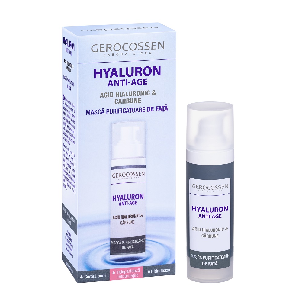 Masca purificatoare Hyaluron cu acid hialuronic pur, 30 ml, Gerocossen